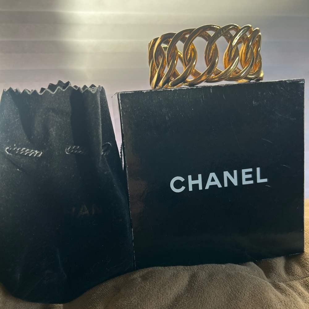 Chanel Gold Cuff Bracelet